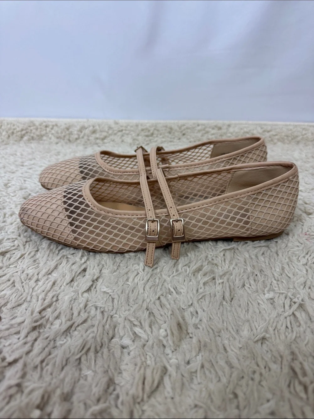 Kenneth Cole‎ Reaction Women’s Malibu Mary Jane Flat Size 8.5 Beige New
